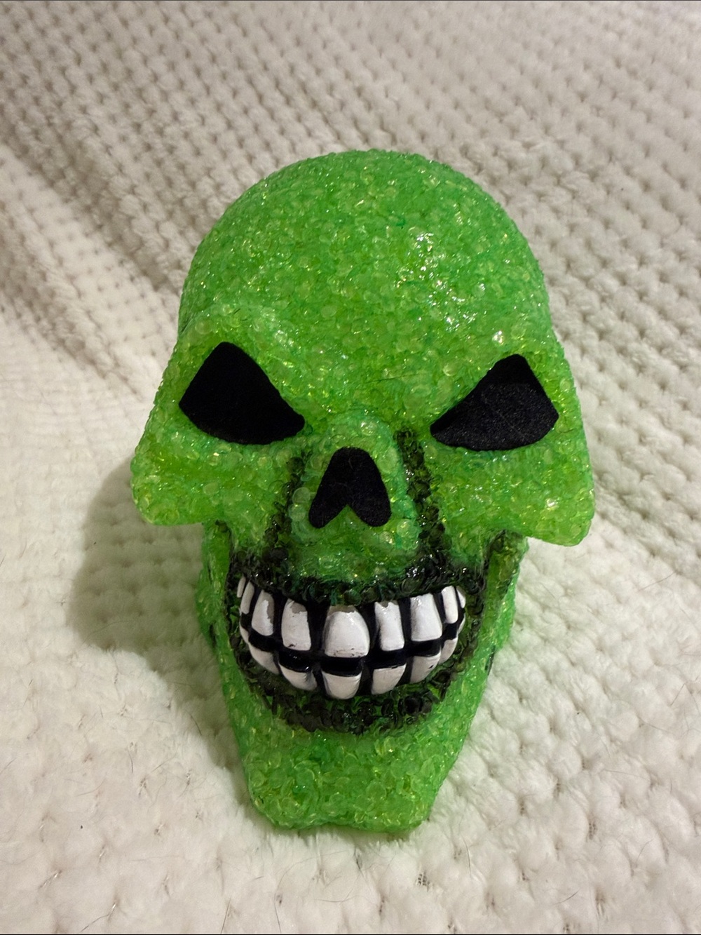 Green Decorative Skull Accent - Home Accents Halloween